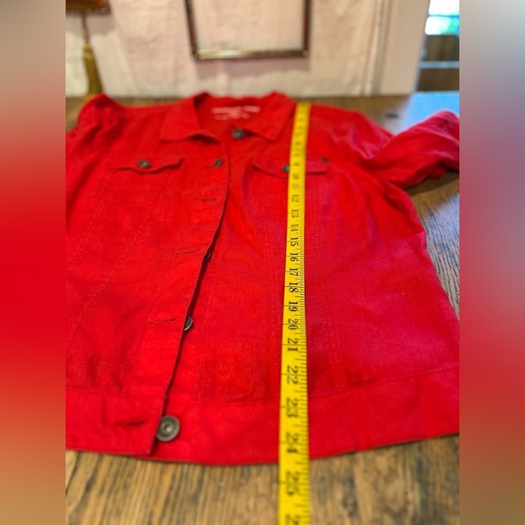 SANDWICH red linen jacket size 44 - Picture 9 of 12
